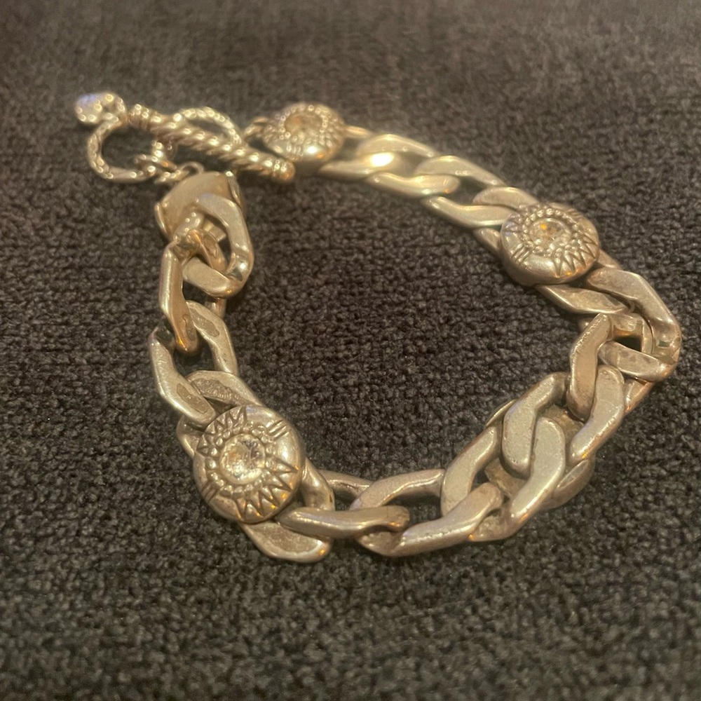 Brighton Silver and Rhinestone Bracelet - Picture 2 of 3